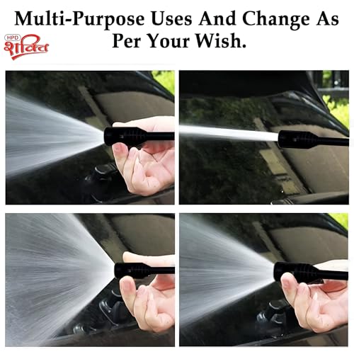 Image of HPD Shakti Car Washer Spray Gun | Japanese Technology Gun With Extension Road |Suitable For Maximum Car Washers | Water Flow Type Adjust Nozzle | Strong GUN (Gun + 20 Meter Pipe)