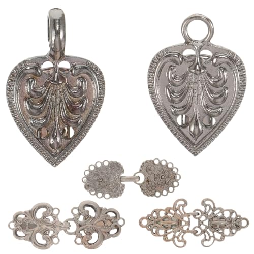 DIYEAH 4 Piezas Clip De Chal Vintage Partes y Accesorios Decoración Del Calentador Tendedero Cuello Portavasos Para Teléfono Decoración Del Tanque Múltiple Tachuelas Ropa Aleación De Zinc
