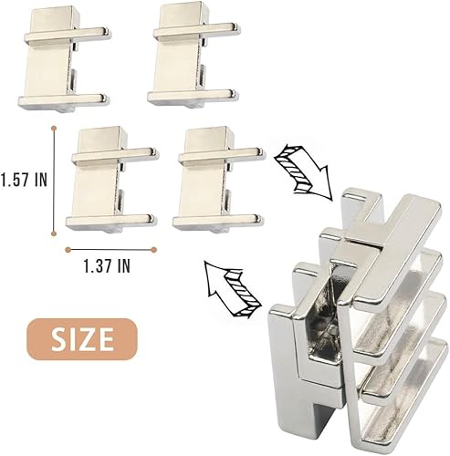 Miniatura 9 de GVKES Divertidos juegos de rompecabezas de metal - Juguetes 3D de mente para adultos, desafío de inteligencia intelectual para adolescentes, regalo