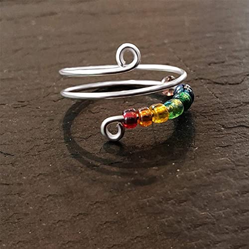 2024 New Rotatable Ring-Open Mood Rings, Stress Relieving Rings4