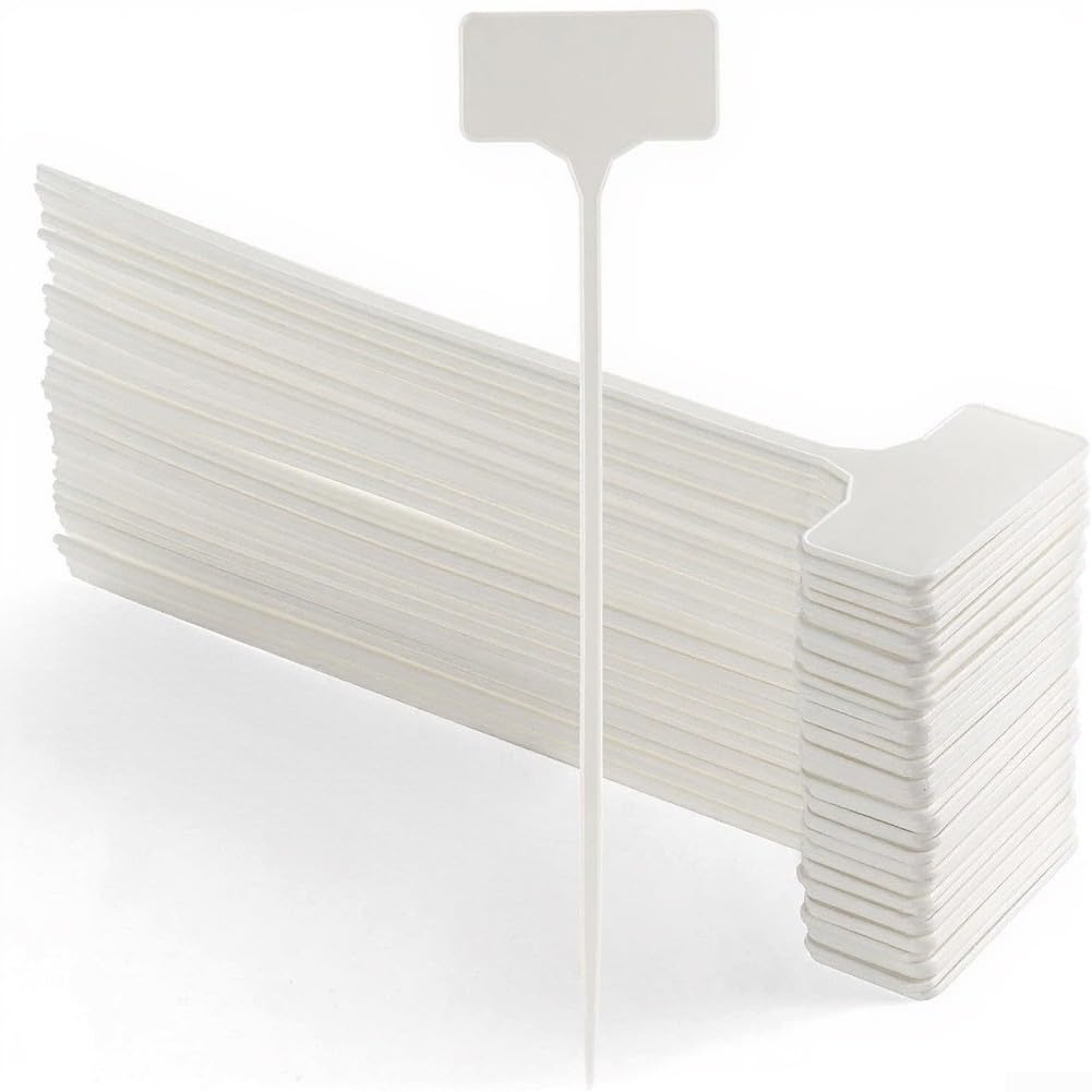 Wasserdichte Pflanzenetiketten, hohe Pflanzenetiketten mit Permanentmarker, 27,9 cm, Kunststoff, Gartenanhänger für Outdoor, Gemüse, Kräuter, Blumen, für Gewächshaus, Kinderzimmer, 50 Stück