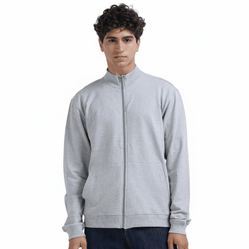 amigos Men High Neck Zipper Full Sleeve Cotton Winter Sweater for Man-picture-19