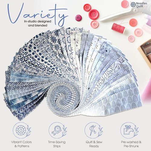 jelly roll fabrics for quilting clearance 40 strip 2534 x 4434  cotton strips bundles  perfect quilting fabric for sewing precut quilt projects and diy crafts scandinavian cottage