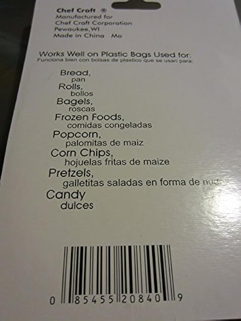 Chef Craft Bread & Bagel Clips 6-Count per Pack (1-Pack)