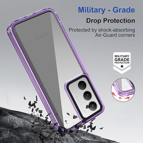 Image of Zapcase Back Case Cover for Realme 14x 5G | Compatible for Realme 14x 5G Back Cover | Case Cover with Camera Protection | (TPU + PC | Translucent Purple)