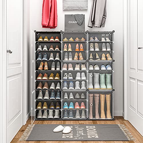 Aeitc Shoe Rack 9 Tiers Shoe Organizer Narrow Standing Stackable Shoe Storage Cabinet For Closet #TOP1