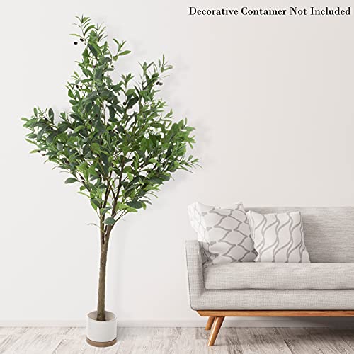 Artificial Olive Tree – 6-Foot Potted Faux Plant With Fruit For Home Or Office Decoration – Natural Looking Polyester Leaves By Pure Garden #TOP3