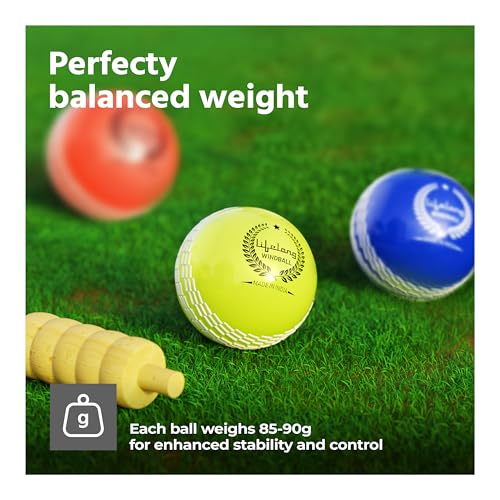Lifelong PVC Soft Cricket Balls, Set of 3 | Wind Balls for Matches & Practice | Standard Size | Fluorescent Green, Blue, Orange Wind Balls | Lightweight & Water-Resistant | Ideal for All Ages 3 51y5TWHDedL