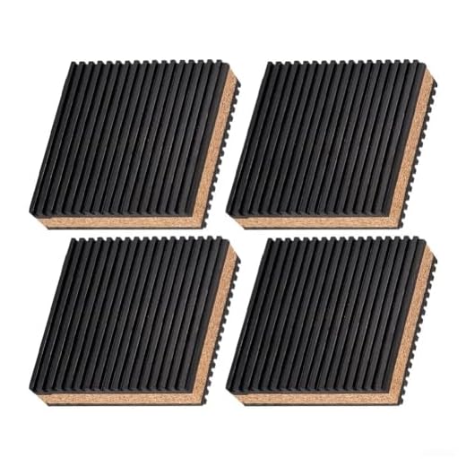 4-Pack Anti-Vibration Rubber Cork Pads