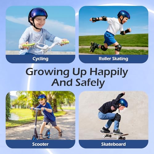 Image of Odoland Kids Bike Helmet for Boy Girl Age 3-8 for Cycling, Scooter, Skating
