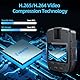 CAMMHD C8-256GB 1296P Body Cam 4000mAh Akku 16 Stunden Tragbare Audio und Video Bodycam 170° Weitwinkel Polizei Körperkamera Externe Karte Design mit Austauschbarer Speicherkarte