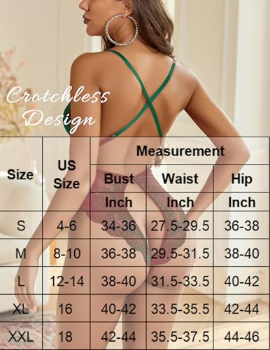 Image of Avidlove Sexy Lingerie for Women Lace Teddy Lingerie One Piece Lingerie Bodysuit