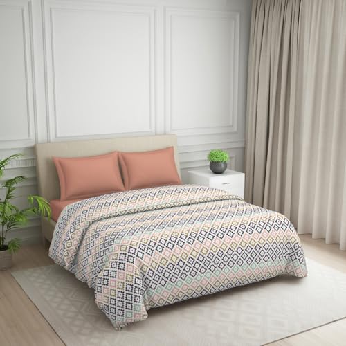 Image of Welspun Polycotton Ac Comforter Double Bed Quilt Blanket | 120 TC Duvets for Double Bed | Health Layer & Machine Washable | (88 inch X 106 inch Inches) - Pink