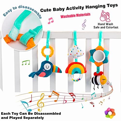 Image of Pau1Hami1ton Baby Stroller Arch Toys, Car Seat Toys,Bouncer Toy Bar /Mobile for Bassinet,Adjustable Baby Hanging Toys Fit for Crib Bed,Stroller,Car Seat.S-19(Bee)