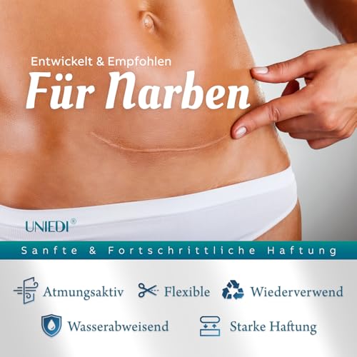 Narbenpflaster, Narbenroller(4cmx300cm) Narbenpflege, Silikonpflaster für Narben, Silikon Narbenpflaster für C-Sektion, Operationen, Verbrennungen, Keloid, Akne