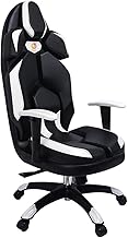 Cadeira para jogos de vídeo reclinável, cadeira ergonômica para jogos de vídeo com encosto alto, computador ergonômico para escritório, cadeira giratória ajustável, encosto de cabeça e apoio lombar,