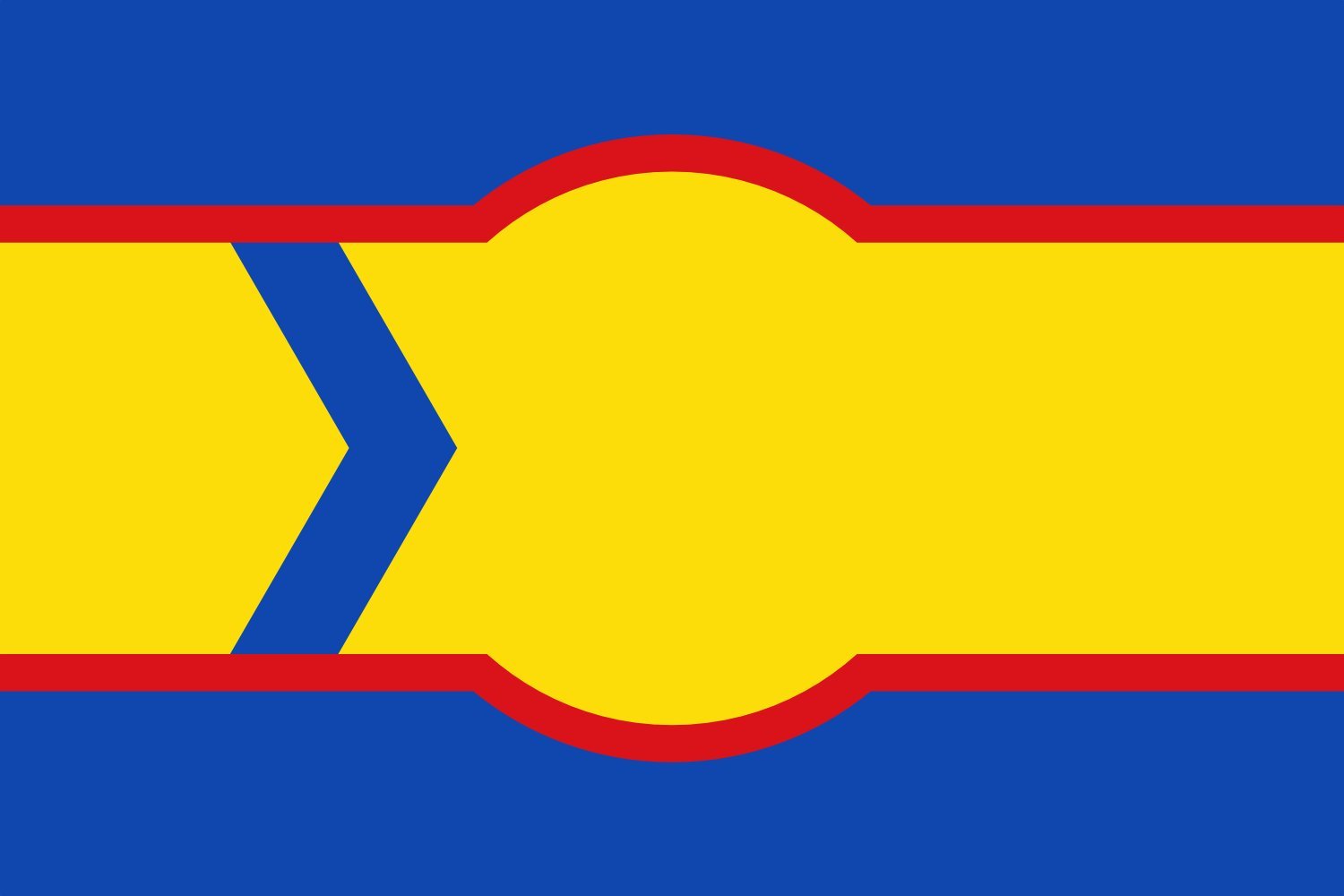 Drapeau XL Olvena grand format jaune pour mât et décoration extérieure