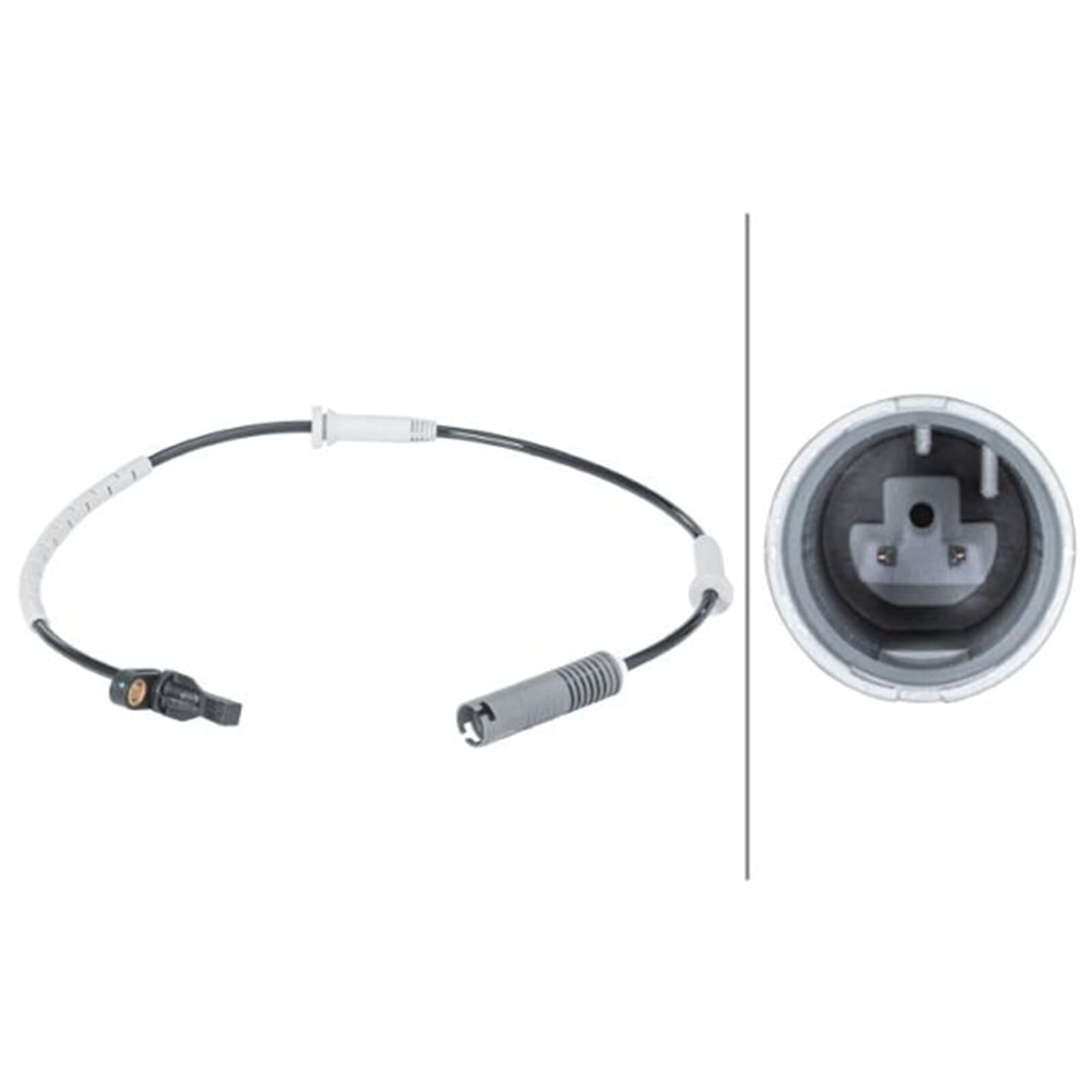 HELLA 6Pu 012 679-881 Capteur, Vitesse De Roue - 2Pôle - Essieu Avant - Câble: 585Mm | Compatible avec: BMW 1, 1, 1 Cabriolet, 1 Coupe, 3, 3 Cabriolet, 3 Coupe, 3 Touring