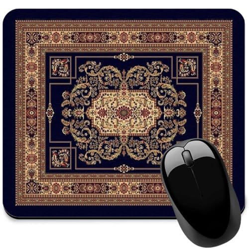 Image of Carpet Pattern Mousepad - Small Non-Slip Rubber Carpet Design Printed Computer Mouse Pad 19x22cm (FMP0224)