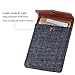 FRIFUN Card Holder for Back of with snap Ultra-Slim Self Adhesive Wallet Stick on Cell Android All Smartphones RFID Blocking Sleeve Covers Credit Cards and Cash(Dark Blue)
