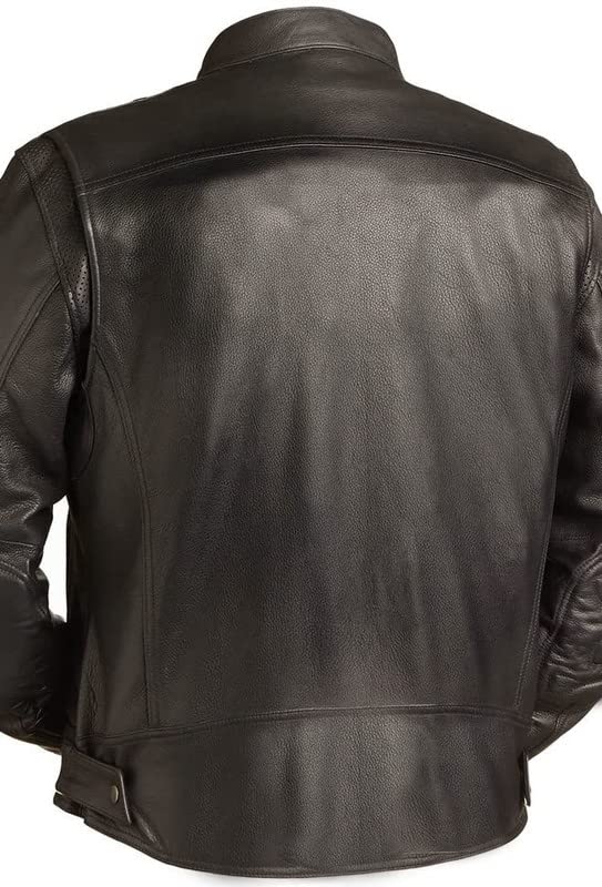 Chaqueta de piel real para hombre miniatura 4