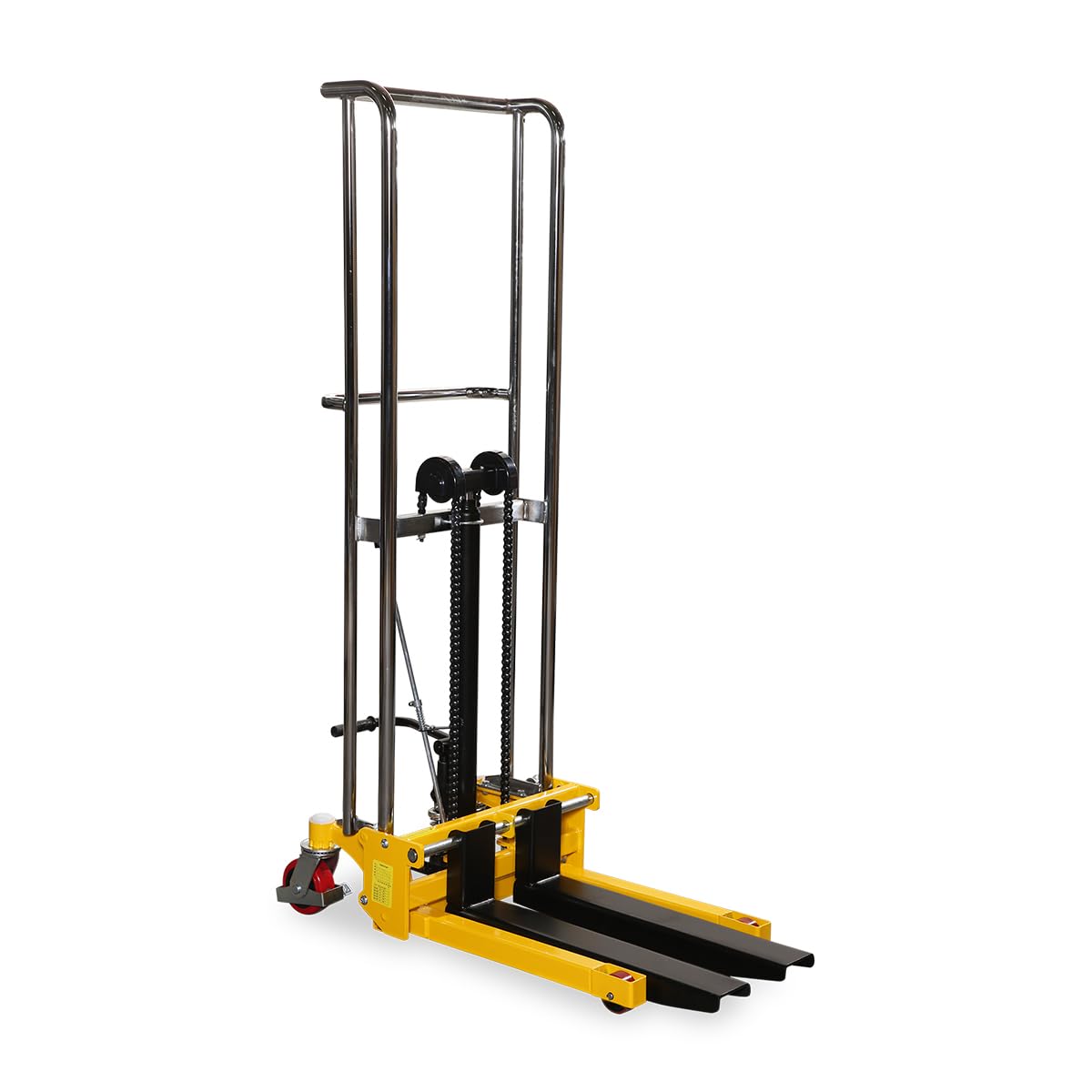 Fahrbarer Hubtisch mit Gabeln und Plattform, Mini-Stapler, 400 kg, 1,5 m Hubhöhe, 650 mm Gabellänge