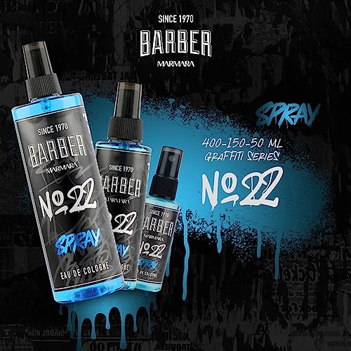 Barber Marmara Grafitti Mix Mini Eau de Cologne Gift Set for Men 5x50ml | Travel Size Aftershave Cologne Collection | Long Lasting Fresh Fragrance | Perfume Sample Set for Men - Image 4