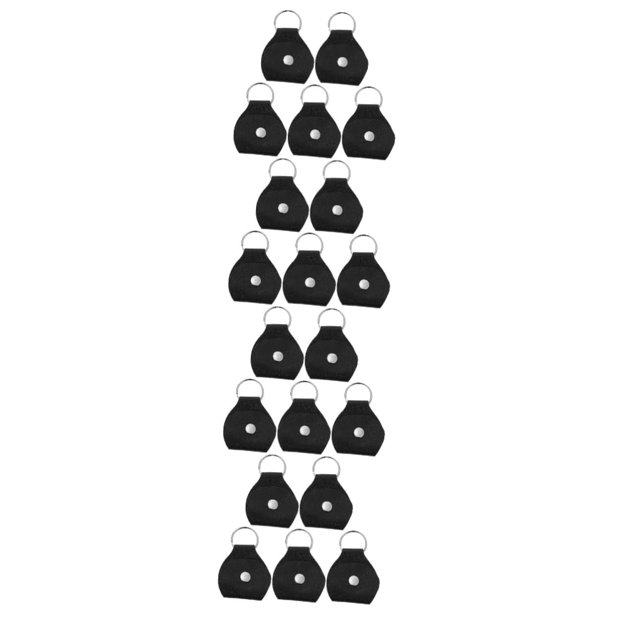 Toddmomy 4sets Guitar Picks Carrier Bag Music Instrument Pick Storage Case Keychain Accessory 5pcs*4