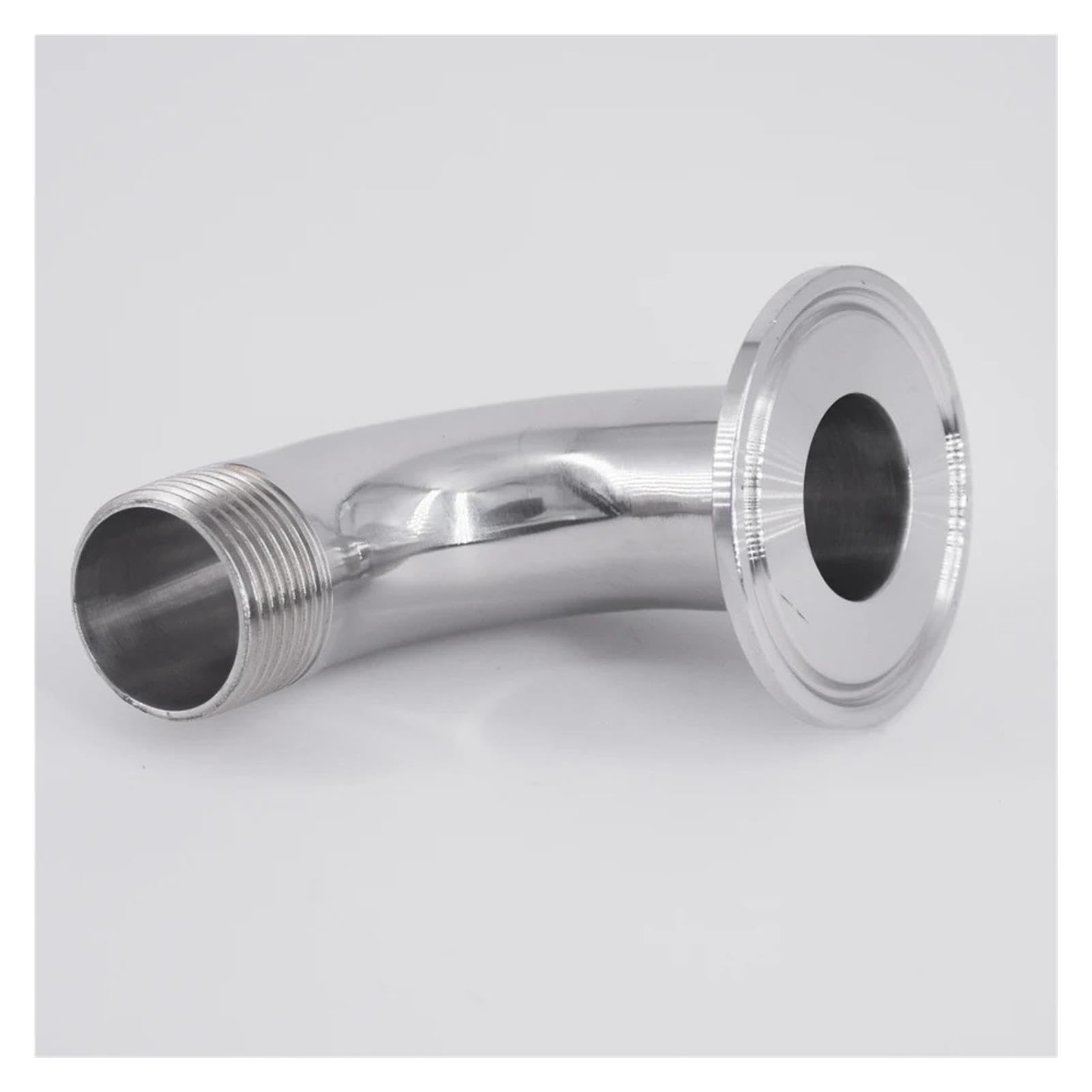 Curva 90° Tri-Clamp Filetto Maschio Inox 304 1.5-2.5 Pollici