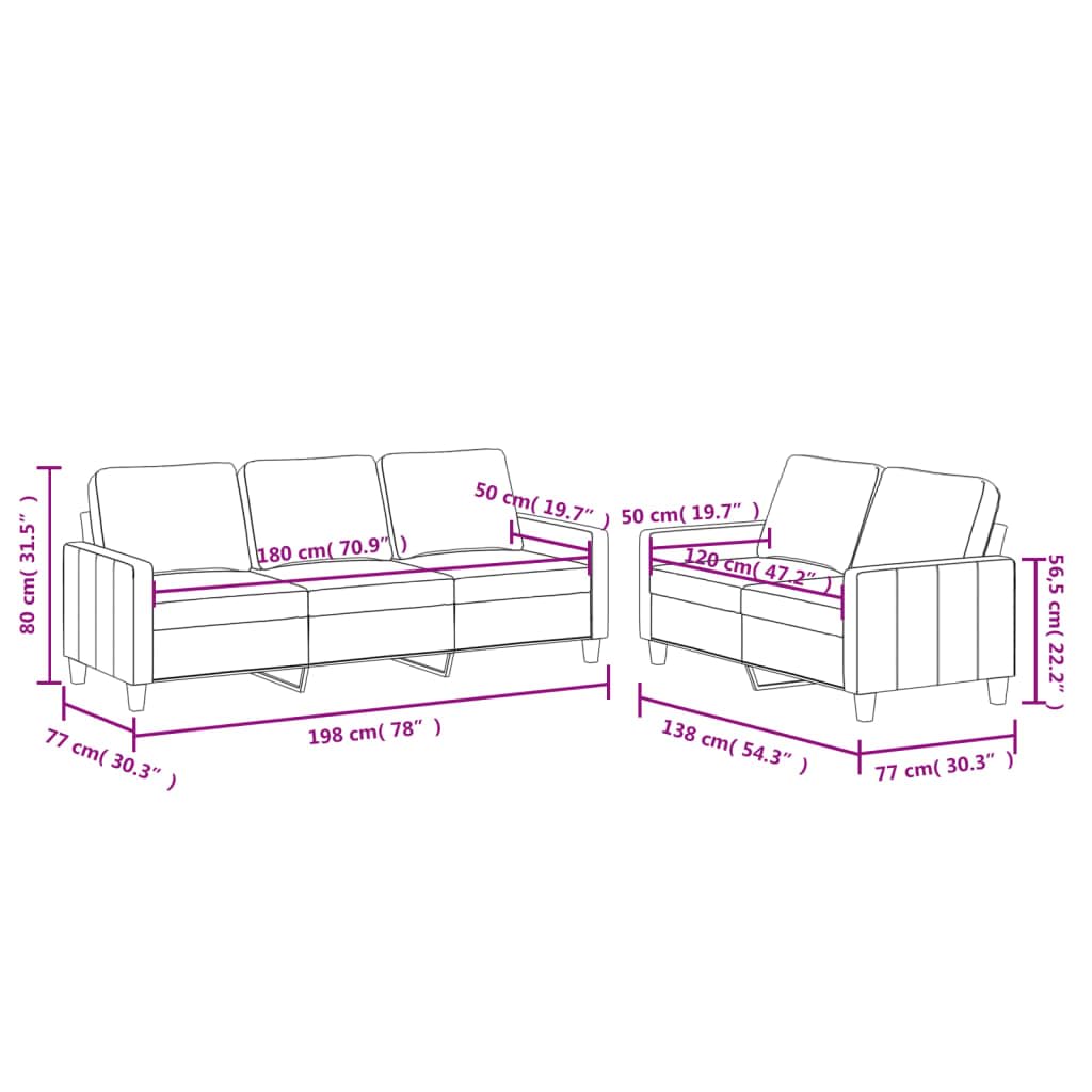2-TLG. Sofagarnitur mit Kissen Schwarz Kunstleder, Sofa Mit Relaxfunktion, Couchgarnitur, Wohnzimmer Sofa, Couch, Sofa Set 3201418