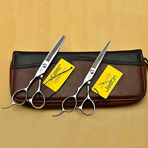 Tijeras De Peluquería De La Mano Izquierda, Tijeras De Peluquería Profesional Y Cizallas De Corte De Adelgazamiento, para Barbero, Salón, Hogar, Luz Y Afilado,6.0 Inch