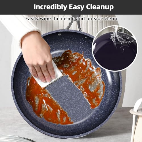 Nuwave Lux 13pc Forged Lightweight Cookware Set PFAS Free, Healthy G10 Duralon Ceramic Coating, Ultra Non-Stick, Stay-Cool Handles, Works on All Cooktops & Induction Ready by Nuwave - Image 4