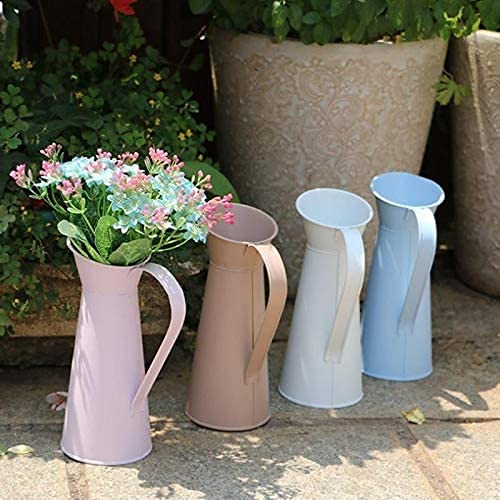 Vase avec poignée en métal rustique pour décoration de table - 5