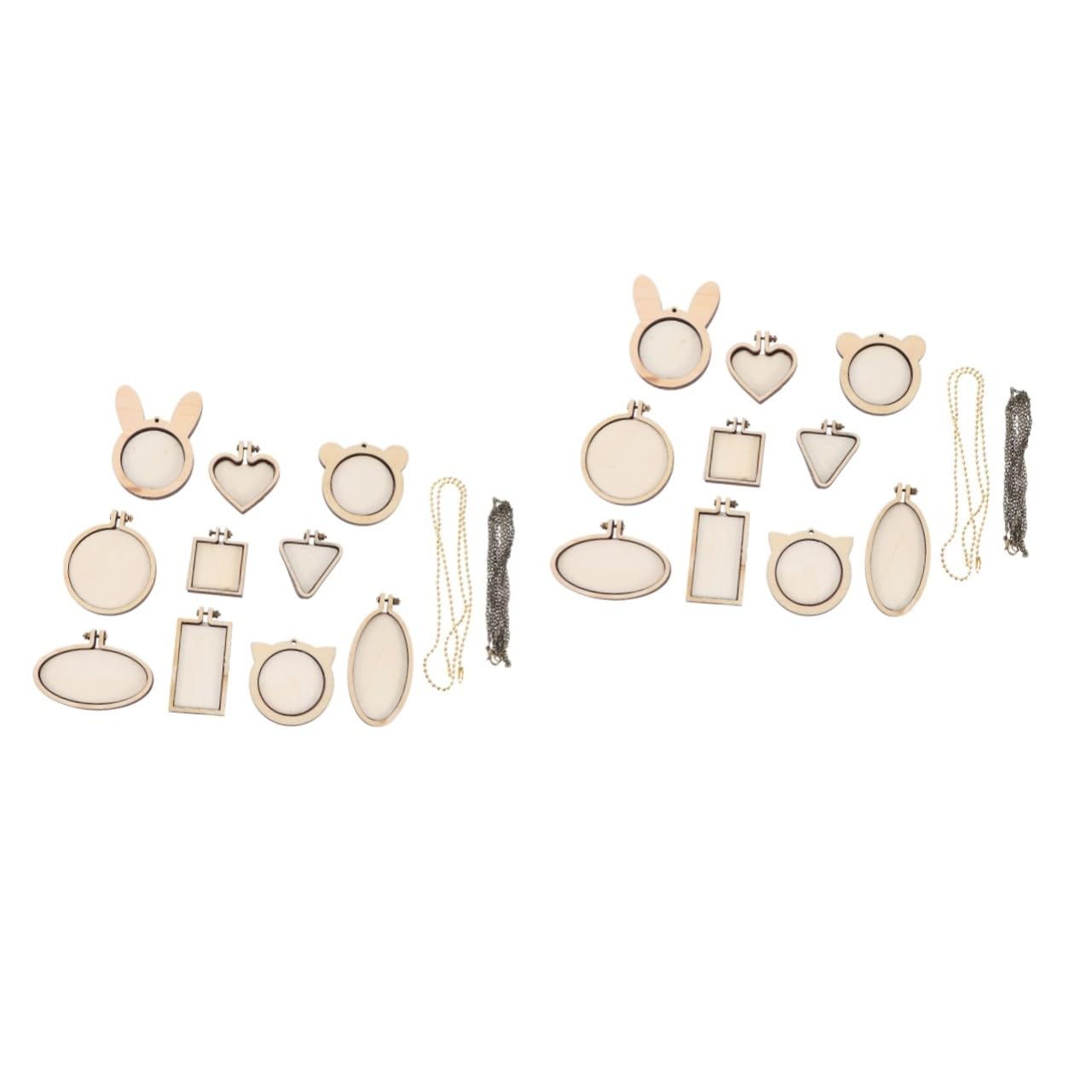 EXCEART 24 Piezas Aro De Madera Para Manualidades Titular De Bordado Aro De Bordado Ovalado Aro De Costura Bordado Mini Círculo Soporte De Aro De Bordado Aro Bordado Bambú Encanto La Cruz