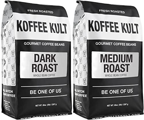 Koffee Kult Café en Grano Tostado Oscuro y Medio 80oz miniatura 1