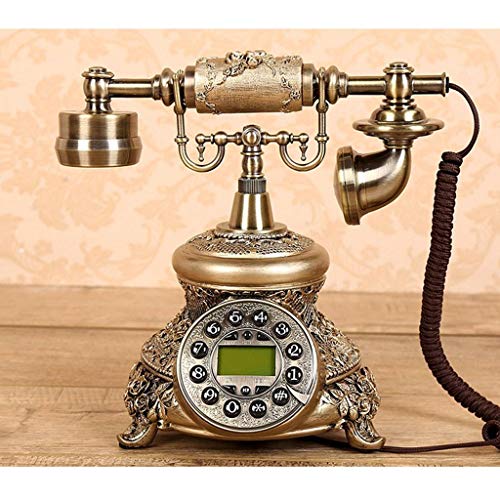 Teléfono giratorio clásico para oficina, imitación pastoral antigua, retro, teléfonos fijos para el hogar