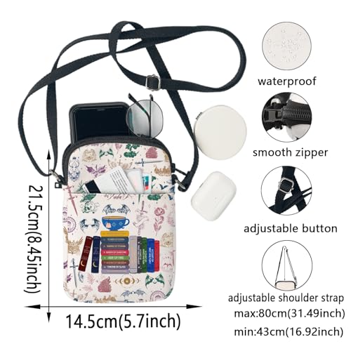 KEYCHIN Novel Bookish Crossbody Bag Book lover Gits Novel Series Shoulder Bag Author Merchandise2