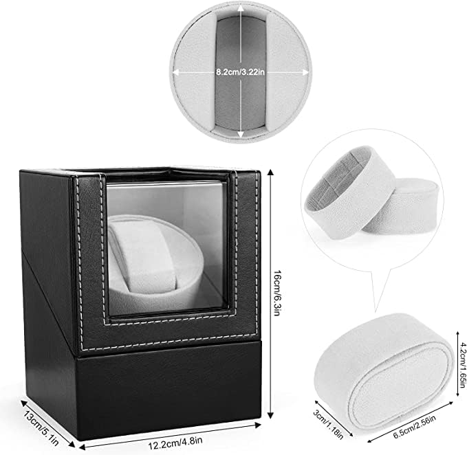 Olvy Caja giratoria para relojes automáticos, motor extremadamente silencioso