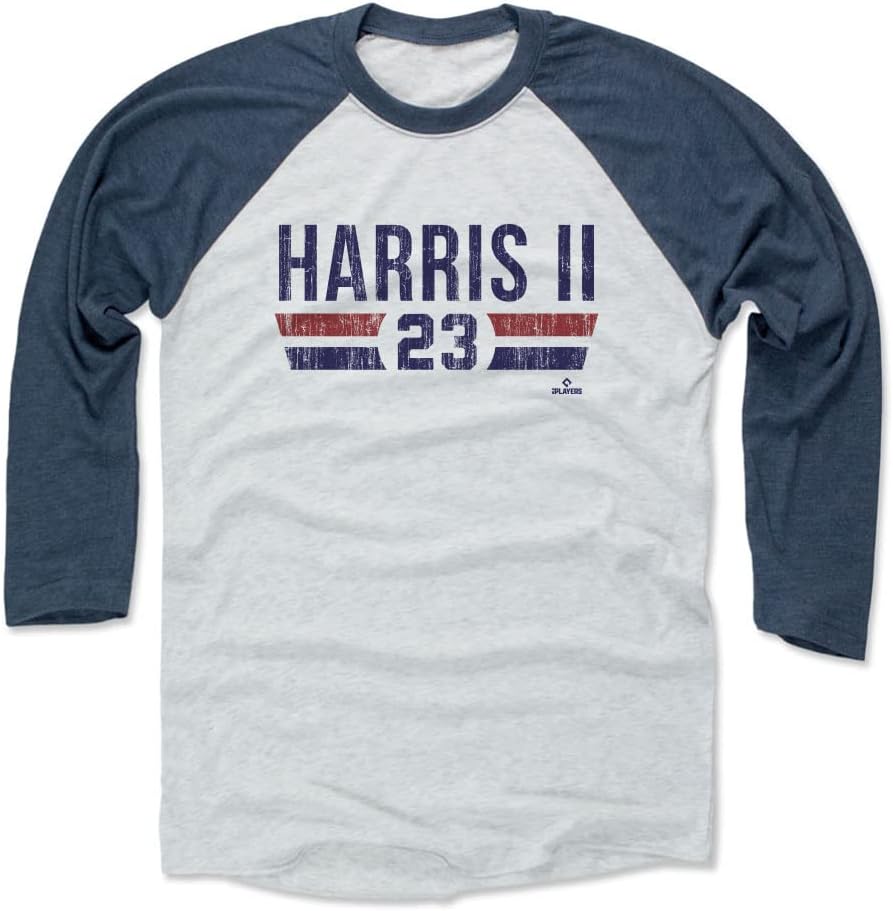 500 LEVEL Michael Harris II 3/4 Sleeve Raglan T-Shirt - Michael Harris II Atlanta Font