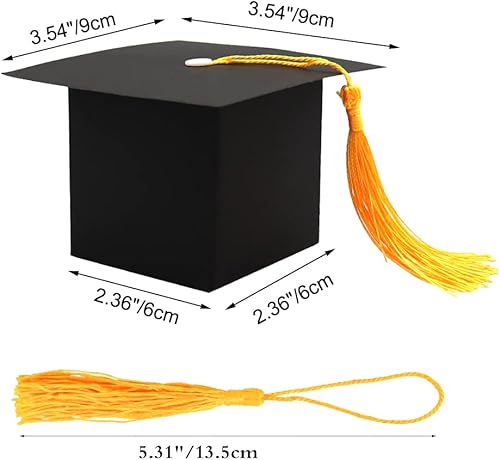 Miniatura 5 de SDKI 10 cajas de regalo de graduación para fiestas, cajas de dulces para chocolate - Decoraciones de fiesta