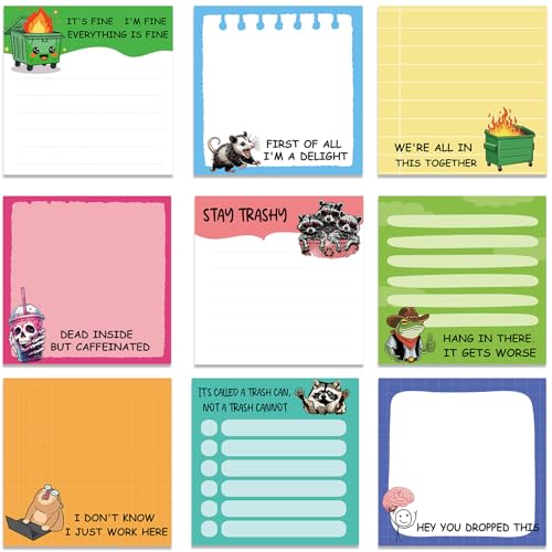 INCOK 9 Styles Sticky Notes