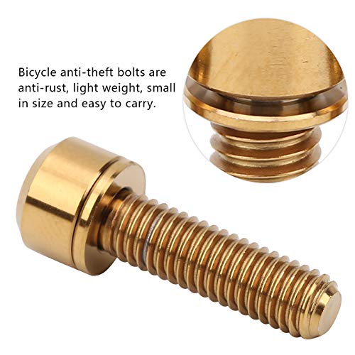Parafuso de fixação de braçadeira de tubo durável, parafuso de haste portátil de bicicleta leve, par