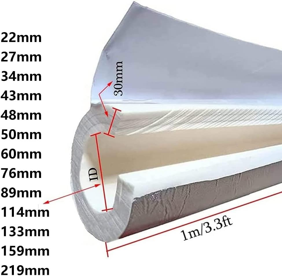 Rubber Pipe Insulation,Pipe Insulation Tubing,Self Seal Pipe Insulation Lagging,Pipe Insulation Lagging cladding,Foam Tubing for Handle Grip Support(219mm)