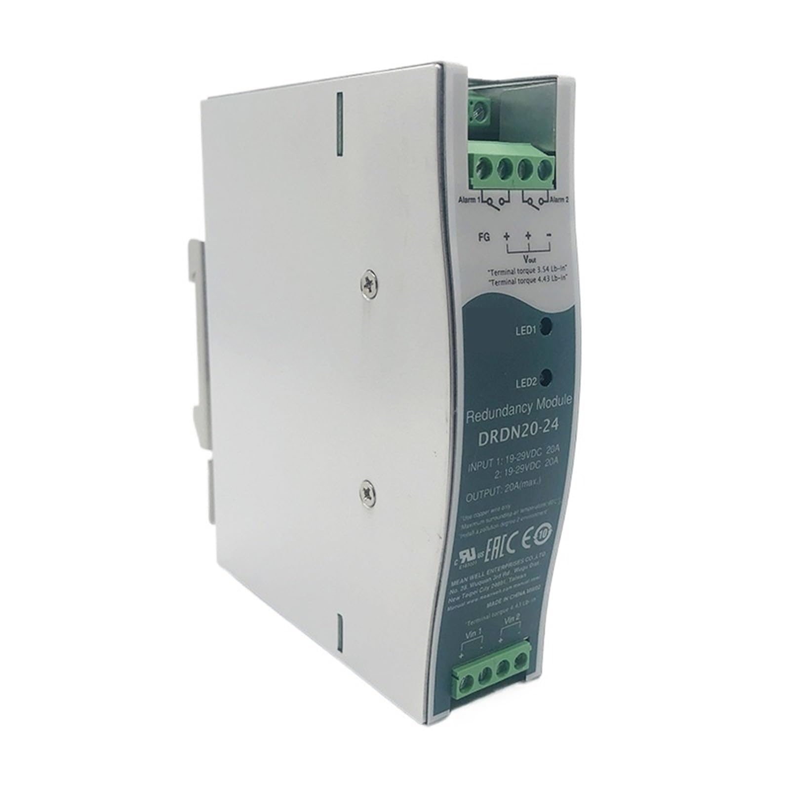 1pcs DRDN20 Series DC12V 24V 48V 30A Redundancy Module DIN Rail Power Supply for Redundant of 24V(DRDN20-48V)