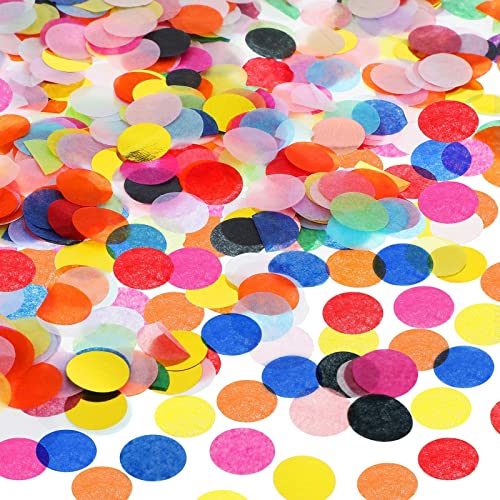 Confettis ronds biodégradables 100g de 1,5 cm pour anniversaire sans plastique