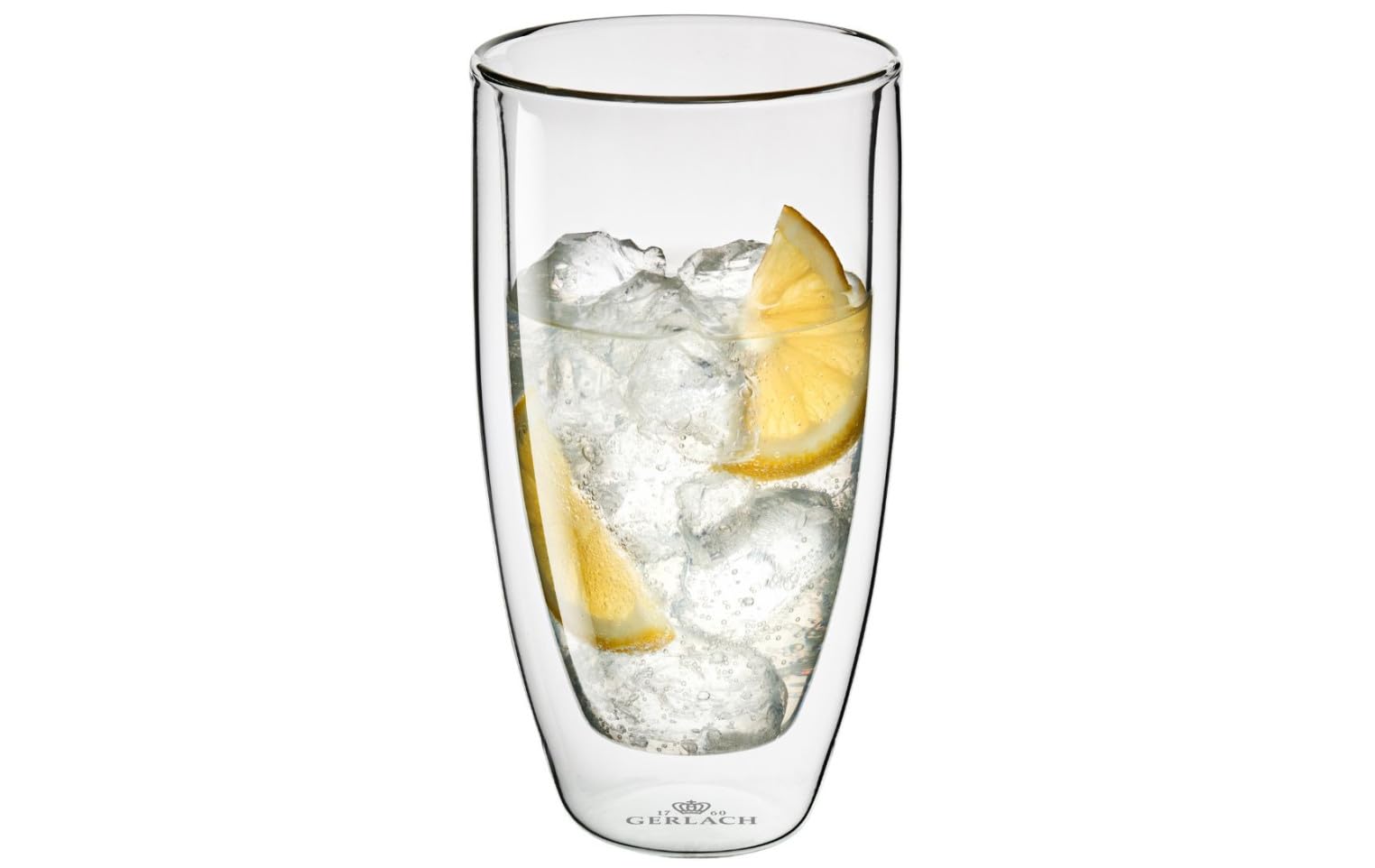 Set 6 Bicchieri Termici Gerlach Flow | Doppia Parete 350 Ml | Vetro Borosilicato Lavastoviglie