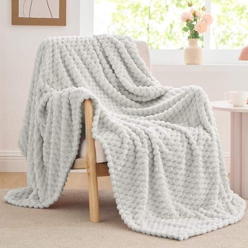 Image of BEDELITE Light Grey Throw Blanket for Couch, Soft Gifts for Women, 50 * 60