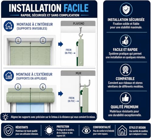 Store enrouleur PVC sur mesure installation facile - 7