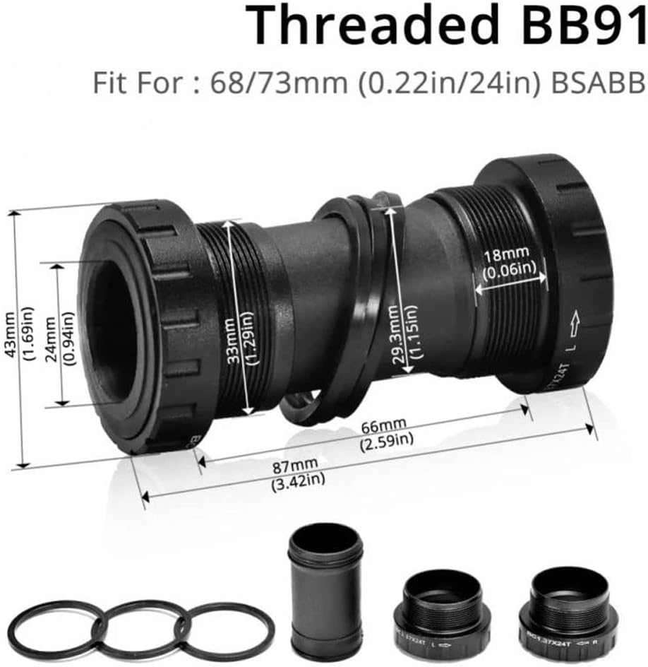 Buy QHIYRZE MTB Crankset 104/64 BCD 170mm Mountain Bike Crank Arm Set