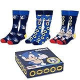 CERDÁ LIFE'S LITTLE MOMENTS Pack 3 Calcetines Sonic Unisex Talla 35 a 46 Licencia Oficial – Calcetin Suave, Cómodo y Transpirable Diseño Original, Ajuste Perfecto y Gran Durabilidad